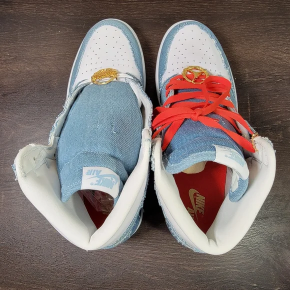 BRAND NEW Nike Air Jordan 1 Retro High OG Denim Men's Size 10.5 - Picture 9 of 12